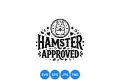Hand Drawn Hamster Illustration Clipart Design Product Image 1