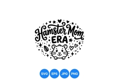 Cute Hamster Mom SVG Clipart For Craft Design Product Image 1
