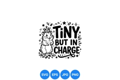 Cute Tiny Hamster With Motivational Quote Design Product Image 1