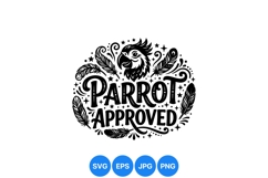 Hand Drawn Parrot Feather Illustration Design Product Image 1