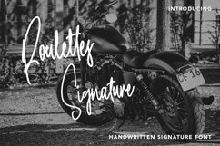 Web Font RoulettesSignature - Handwritten Font Product Image 1