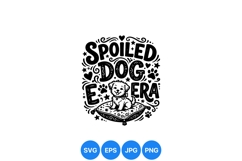 Funny Spoiled Dog Illustration For Pet Lovers Product Image 1