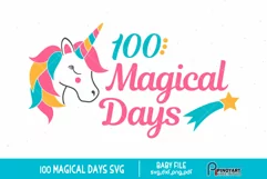100 Magical Days Svg | Baby Svg | Baby Milestone Svg Product Image 1