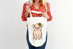 Pig svg Farm animals svg Farmhouse svg Layered svg cut files Product Image 4