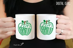 Apple, Worlds best teacher. SVG / PNG / DXF / PNG Product Image 3