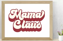 Mama Claus Christmas SVG - PNG, DXF, SVG, EPS, Cut File Product Image 8