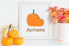 Pumpkin svg, halloween svg fall clipart. Thanksgiving autumn Product Image 1