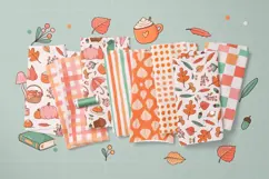 13 Autumn seamless patterns EPS PNG JPG Product Image 4