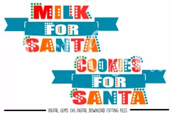 Cookies and Milk for Santa SVG / DXF / EPS / PNG files Product Image 1