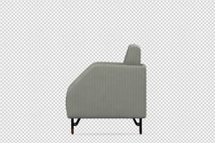 Isometric Arm Chair 3D isolated render Product Image 1