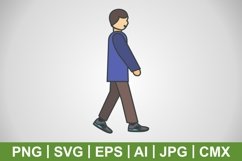 Vector Walking Icon Product Image 1