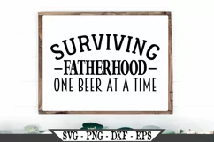 Surviving Fatherhood One Beer At A Time SVG Product Image 1