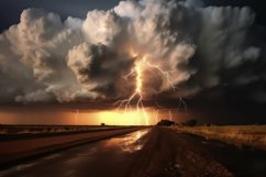 Lightning Storm Background Wallpaper Product Image 1