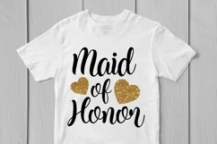 Maid Of Honor - Wedding SVG EPS DXF PNG Cutting Files Product Image 3