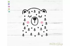 Cute Bear svg, Woodland svg, Baby svg Product Image 2