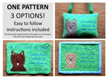 ITH Sewing Pajamas Mug Rug or Doorknob Hanger Product Image 4