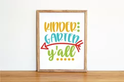 Kindergarten Y'all SVG Cut File - Back to School SVG DXF EPS Product Image 4