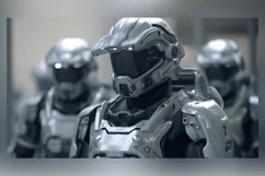 Trio of Steel Warriors Robot Military at the Ready 95 Product Image 2