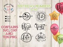 Birthday Numbers Cut Files and Sublimation Bundle Product Image 1