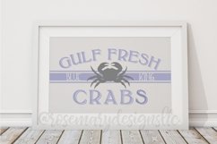 Gulf Fresh Crabs SVG Product Image 1