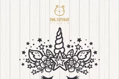 Unicorn Face Svg, Unicorn Cut File, Star Unicorn Product Image 17