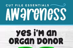 Organ donor Piece of This | an organ donation svg file Product Image 3