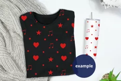 Black T-shirt & Tumbler Mockup, Black Folded T-shirt Mockup Product Image 2