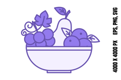 Colored Healthy Eating Icon Product Image 1