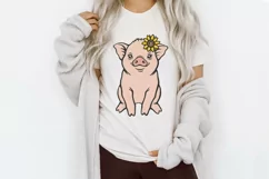 Pig svg Farm animals svg Farmhouse svg Layered svg cut files Product Image 10