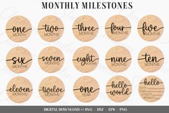 15 Baby Monthly Milestone svg Bundle ,Baby Monthly Milestone Product Image 1