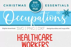 Healthcare worker Christmas svg, a health care worker svg Product Image 4