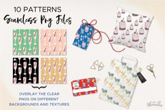 Cocktail Seamless Patterns Digital Papers Flowers Floral Product Image 2