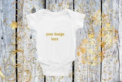 Baby Bodysuit Mockup Christmas Winter Themed mock up Product Image 1