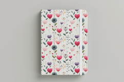 Floral Heart Vol.1 Seamless Digital Paper, 36 PNG Product Image 8