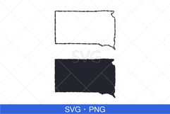 South Dakota State Map SVG, PNG file. Product Image 1