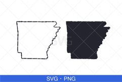 Arkansas State Map SVG, PNG file. Product Image 1