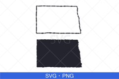 North Dakota State Map SVG, PNG file. Product Image 1