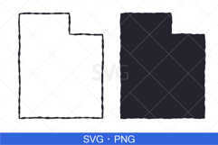 Utah State Map SVG, PNG file. Product Image 1