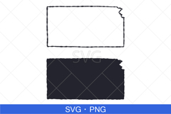 Kansas State Map SVG, PNG file. Product Image 1