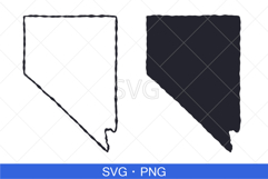 Nevada State Map SVG, PNG file. Product Image 1