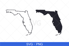 Florida State Map SVG, PNG file. Product Image 1