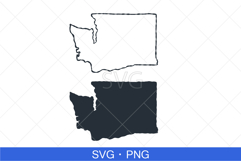Washington State Map SVG, PNG file. Product Image 1