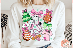 Christmas Preppy Coquette Nurse Png,Health care worker Png Product Image 2