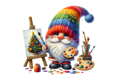 10 Profession Gnomes PNG Christmas Clipart Bundle 300 DPI Product Image 6