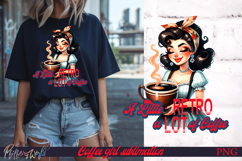 Pin-Up Coffee Girl Quote | A Little Retro, A Lot of Coffee Product Image 1