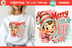 Retro Preppy Candy Coquette Girly Christmas sublimation Product Image 1