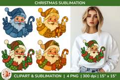 Christmas Patchwork Sublimation Bundle, Cozy Vintage Holiday Product Image 3