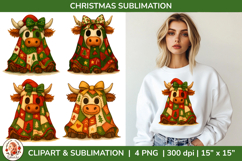 Christmas Patchwork Sublimation Bundle, Cozy Vintage Holiday Product Image 5