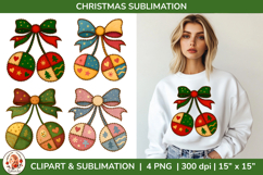 Christmas Patchwork Sublimation Bundle, Cozy Vintage Holiday Product Image 8