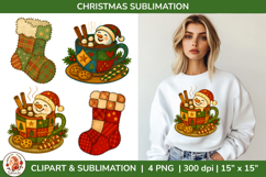 Christmas Patchwork Sublimation Bundle, Cozy Vintage Holiday Product Image 10
